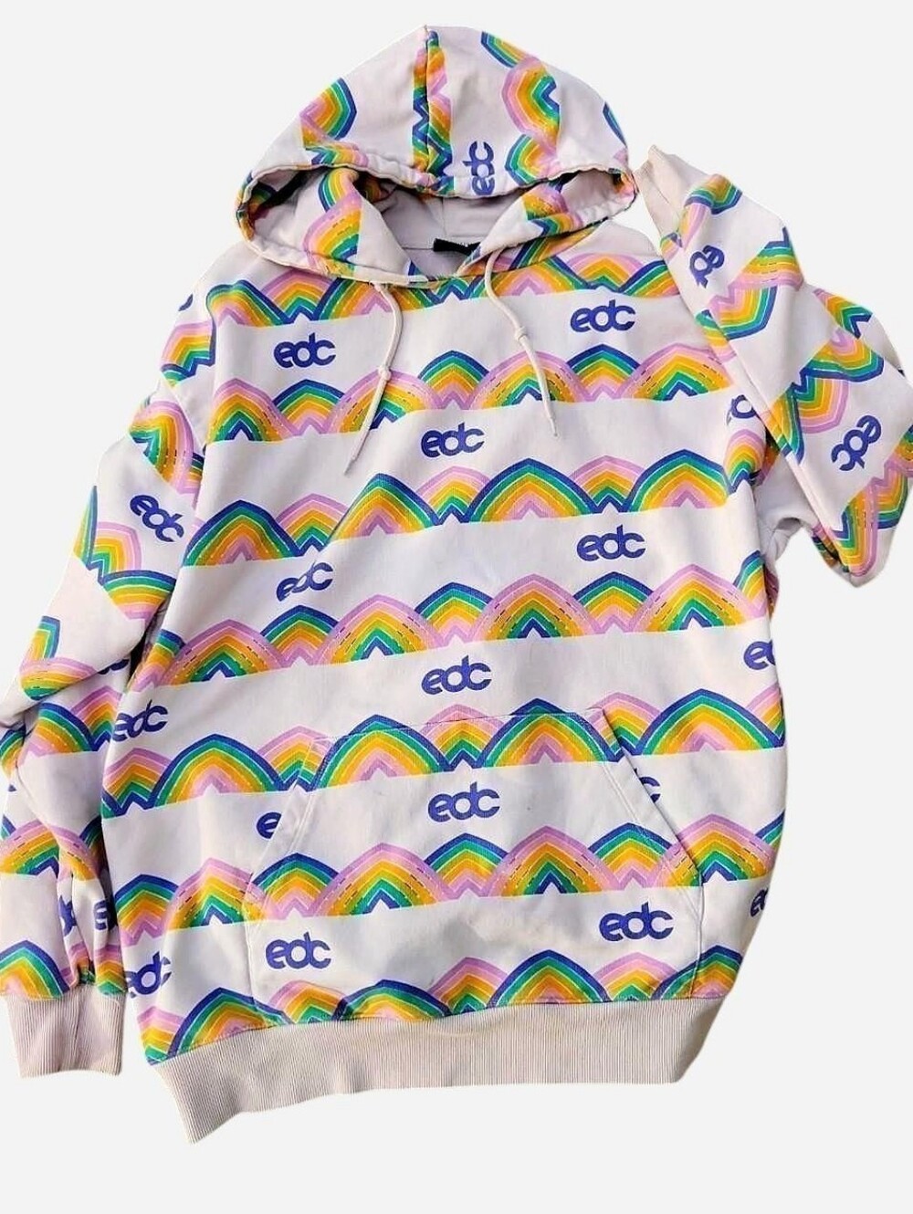 Insomniac Oversized Rainbow EDC Festival Hoodie